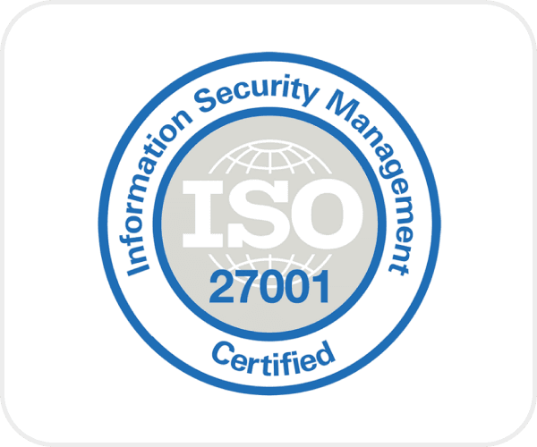 ISO/IEC 27001 Certified