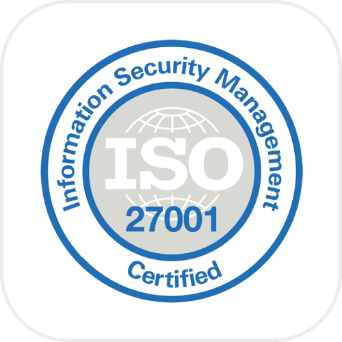 ISO/IEC 27001 Certified